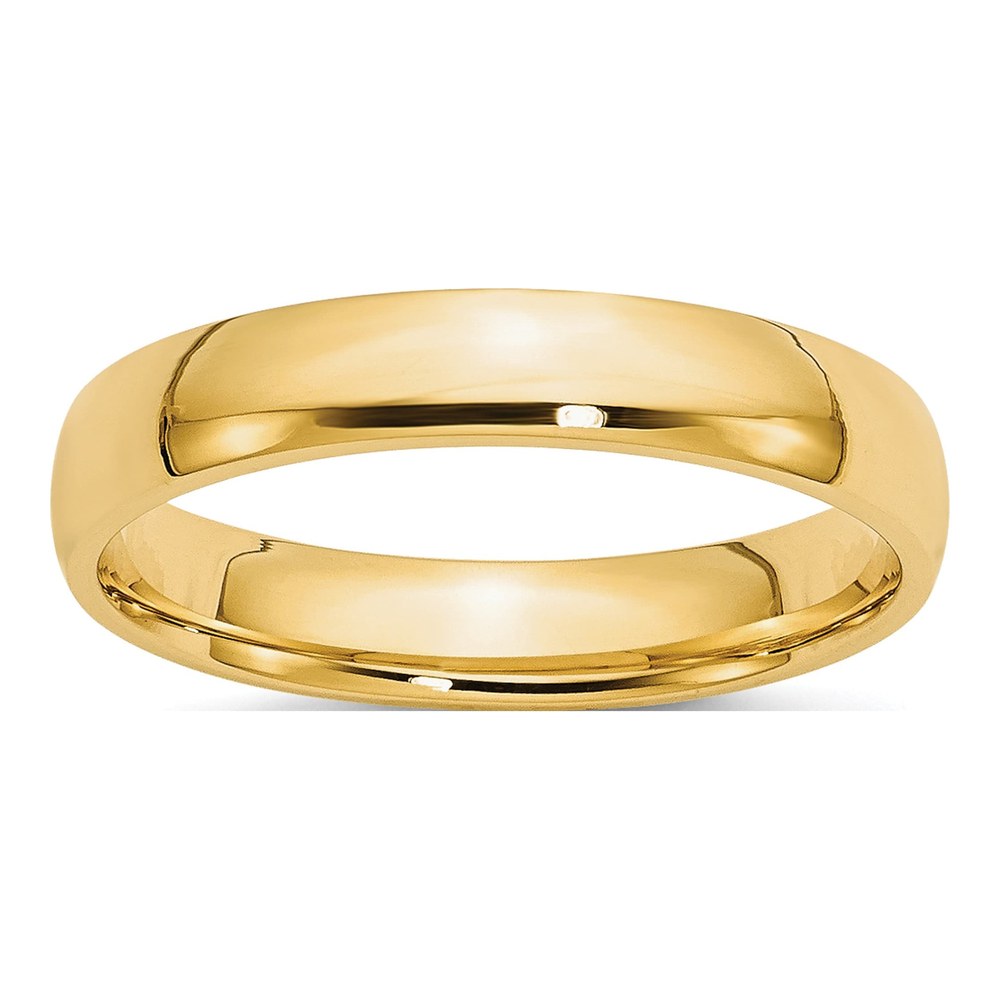 10K Yellow Gold 4mm Comfort-Fit Wedding Band