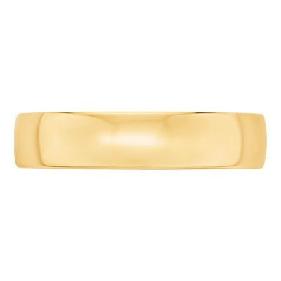 10K Yellow Gold 5mm Comfort-Fit Wedding Band – view 3