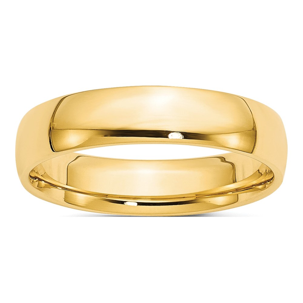 10K Yellow Gold 5mm Comfort-Fit Wedding Band