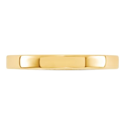 10K Yellow Gold 3mm Comfort-Fit Wedding Band – view 3