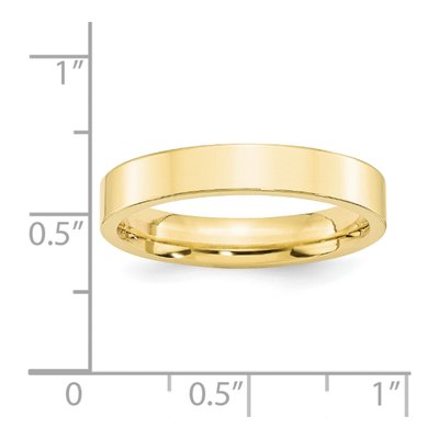 10K Yellow Gold 4mm Comfort-Fit Wedding Band – view 3