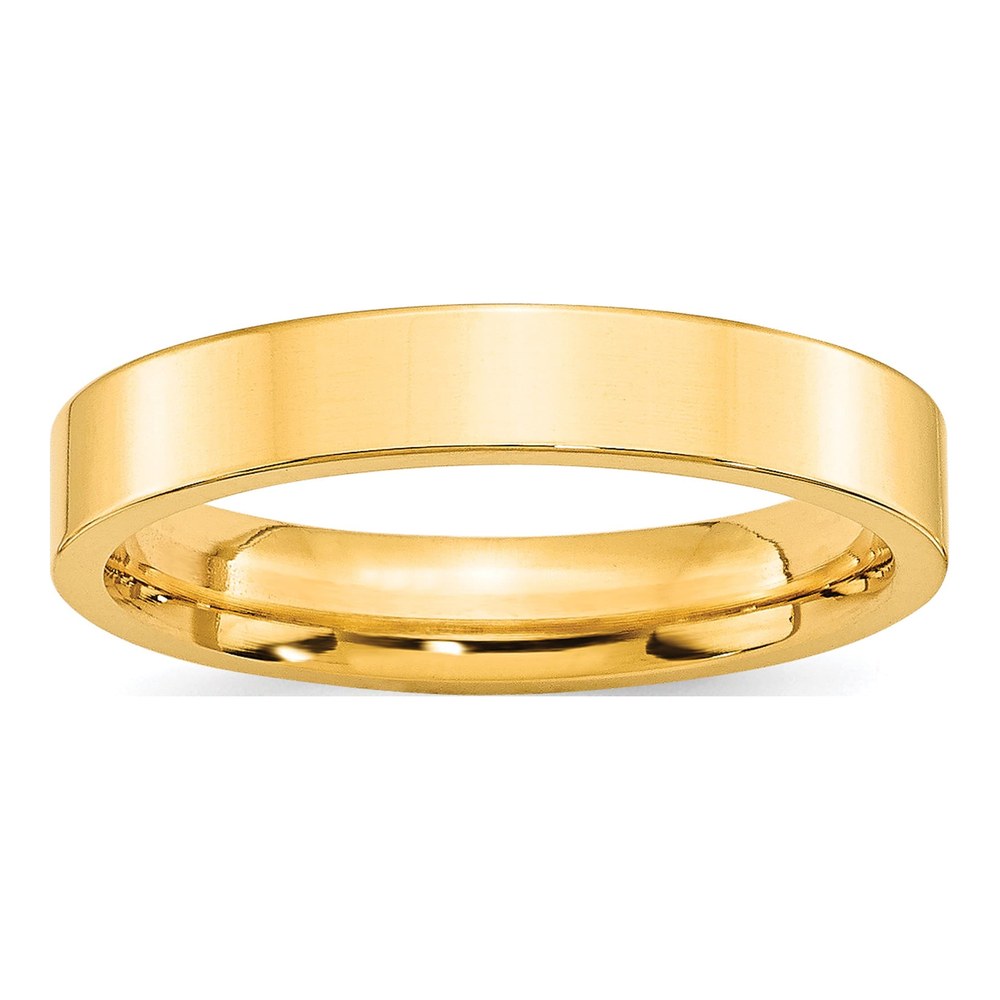 10K Yellow Gold 4mm Comfort-Fit Wedding Band
