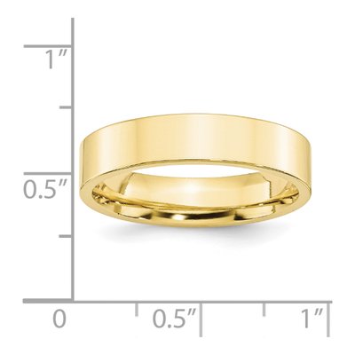 10K Yellow Gold 5mm Comfort-Fit Wedding Band – view 3