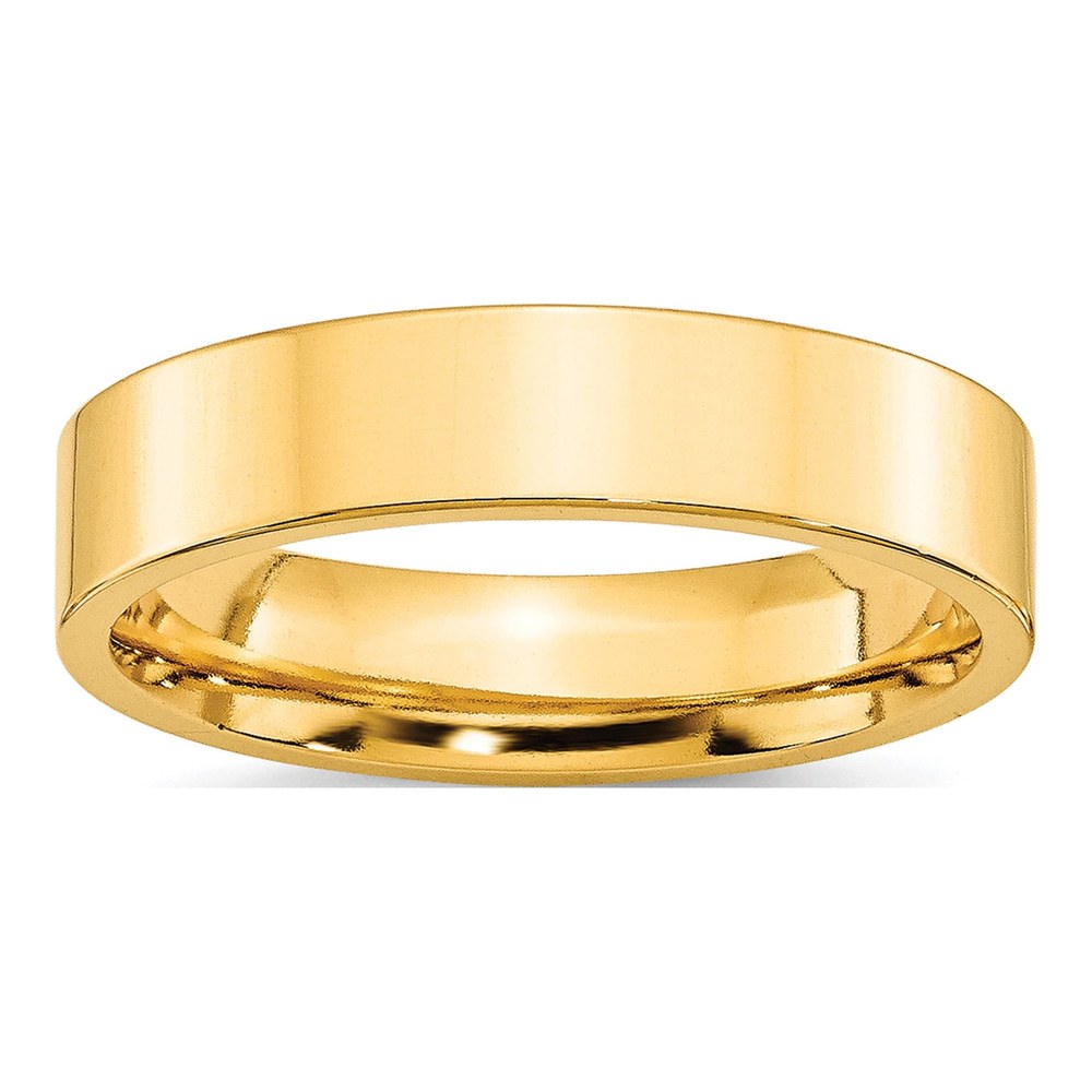10K Yellow Gold 5mm Comfort-Fit Wedding Band