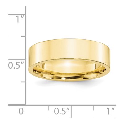 10K Yellow Gold 6mm Comfort-Fit Wedding Band – view 3