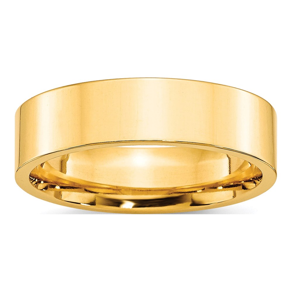 10K Yellow Gold 6mm Comfort-Fit Wedding Band