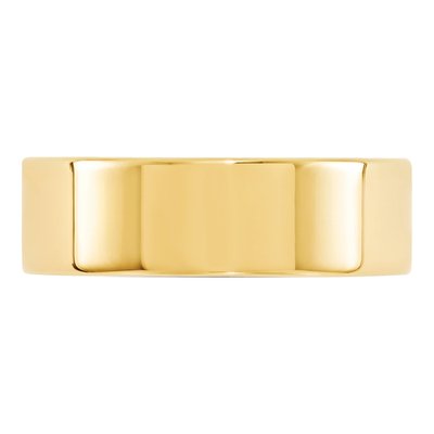 10K Yellow Gold 7mm Comfort-Fit Wedding Band – view 2