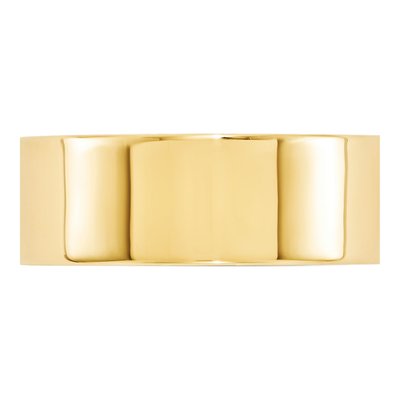 10K Yellow Gold 8mm Comfort-Fit Wedding Band – view 2