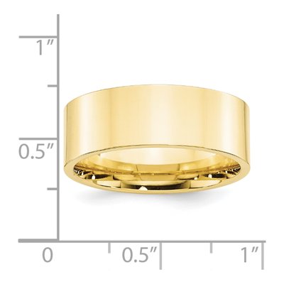 10K Yellow Gold 8mm Comfort-Fit Wedding Band – view 3