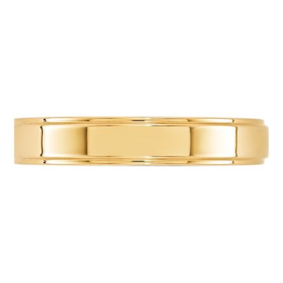 10K Yellow Gold 4mm Wedding Band – view 3