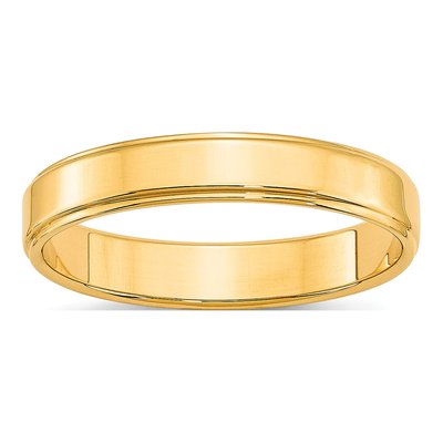 10K Yellow Gold 4mm Wedding Band