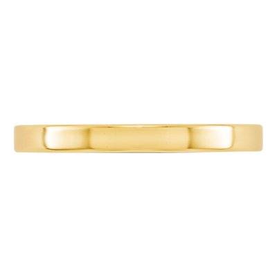 10K Yellow Gold 2.5mm Flat Wedding Band – view 2