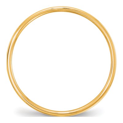 10K Yellow Gold 5mm Flat Wedding Band – view 2