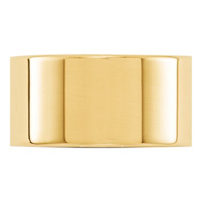 10K Yellow Gold 10mm Flat Wedding Band – view 3