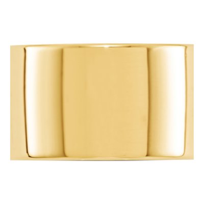 10K Yellow Gold 12mm Flat Wedding Band – view 2
