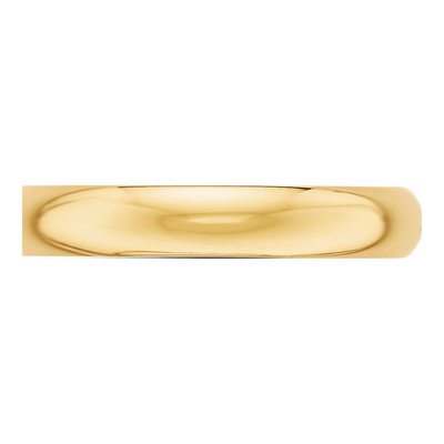 10K Yellow Gold 4mm Half Round Wedding Band – view 2