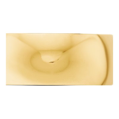 10K Yellow Gold 8mm Half Round Wedding Band – view 2