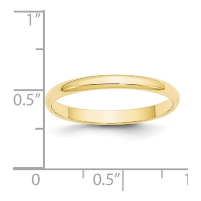 10K Yellow Gold 2.5mm Wedding Band – view 4