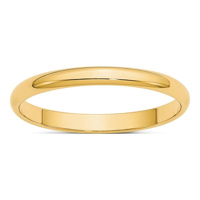 10K Yellow Gold 2.5mm Wedding Band