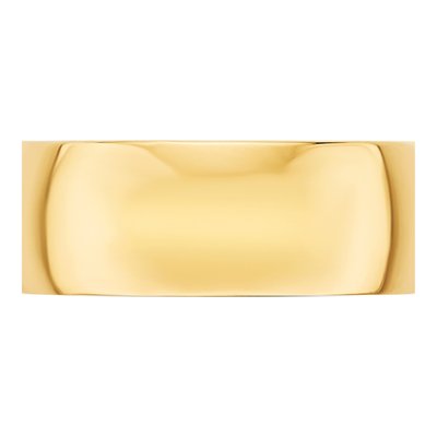 10K Yellow Gold 8mm Wedding Band – view 3