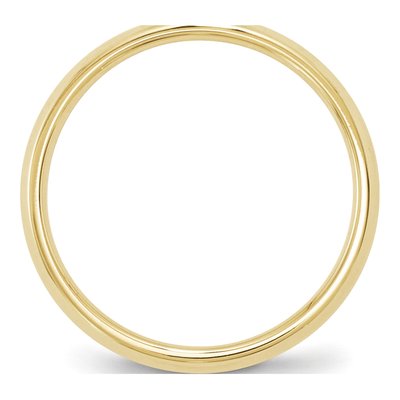 10K Yellow Gold 2.5mm Knife Edge Comfort-Fit Wedding Band – view 2