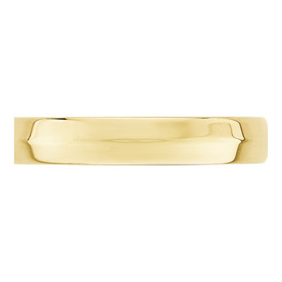 10K Yellow Gold 4mm Knife Edge Comfort-Fit Wedding Band – view 2