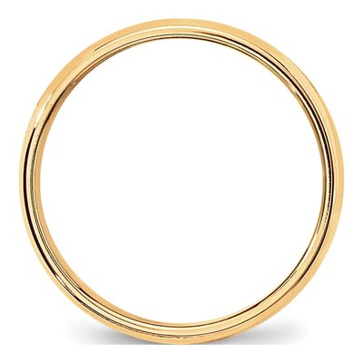 10K Yellow Gold 6mm Milgrain Wedding Band – view 2
