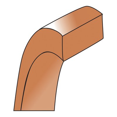 10K Rose Gold 5mm Flat Wedding Band – view 3