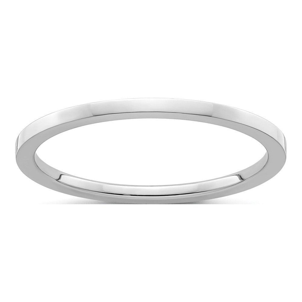 10K White Gold 1.2mm Stackable Band