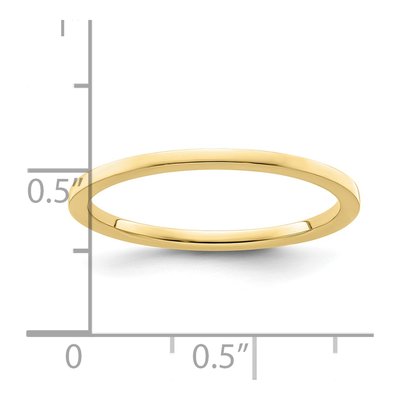 10K Yellow Gold 1.2mm Stackable Band – view 7