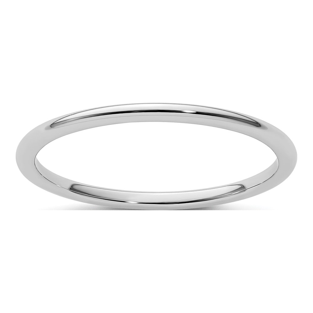 10K White Gold 1.2mm Stackable Band