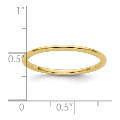 10K Yellow Gold 1.2mm Stackable Band – view 6
