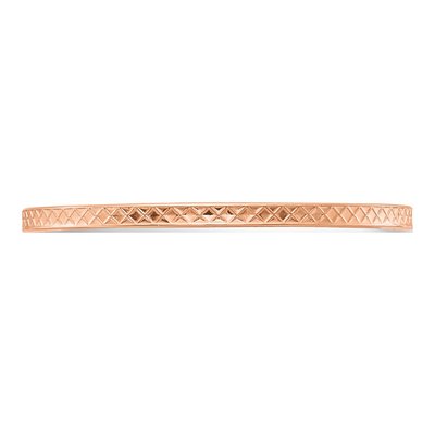 10K Rose Gold 1.2mm Criss-Cross Stackable Band – view 4