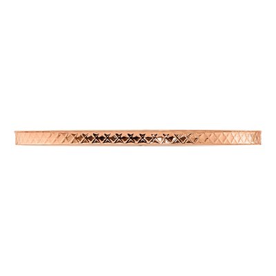 10K Rose Gold 1.2mm Criss-Cross Stackable Band – view 5