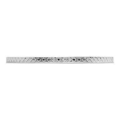 10K White Gold Criss-Cross Stackable Band Ring – view 5