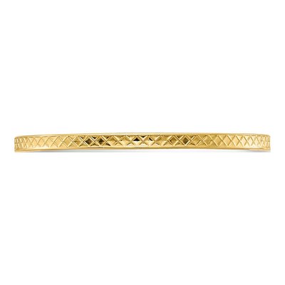 10K Yellow Gold 1.2mm Criss-Cross Stackable Band – view 4
