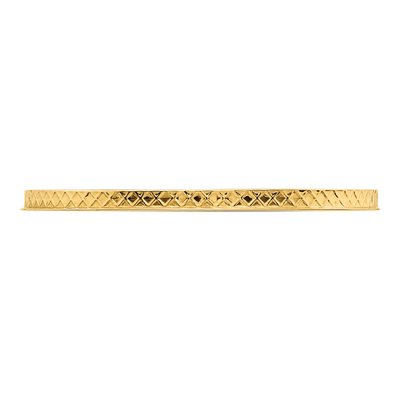 10K Yellow Gold 1.2mm Criss-Cross Stackable Band – view 5