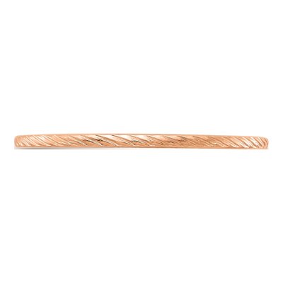 10K Rose Gold 1.2mm Twisted Wire Stackable Band – view 4