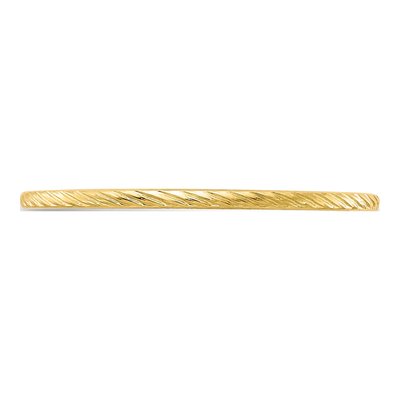 10K Yellow Gold 1.2mm Twisted Wire Stackable Band – view 3