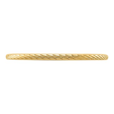 10K Yellow Gold 1.2mm Twisted Wire Stackable Band – view 4