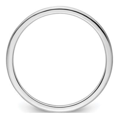 10K White Gold 1.2mm Stackable Band – view 2