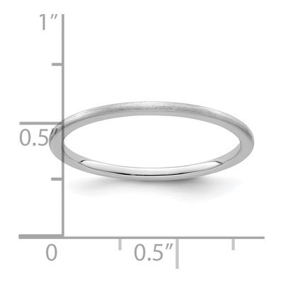 10K White Gold 1.2mm Stackable Band – view 5