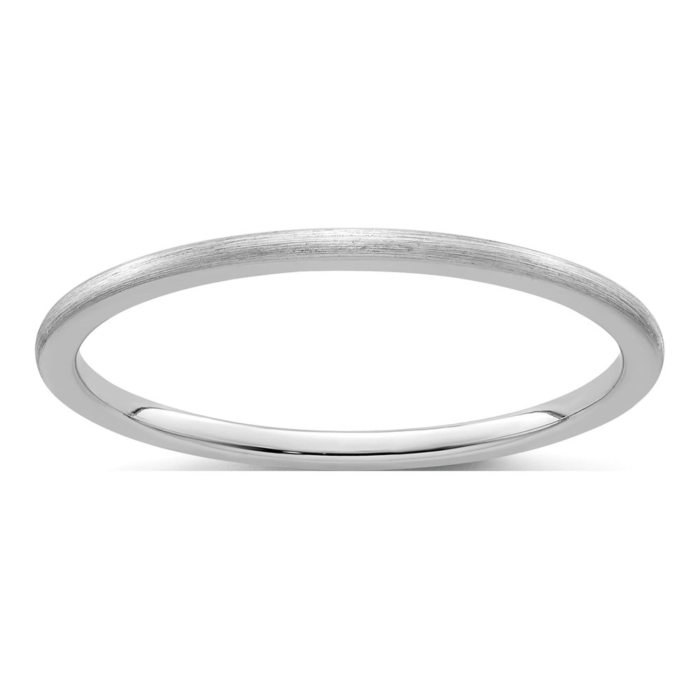 10K White Gold 1.2mm Stackable Band