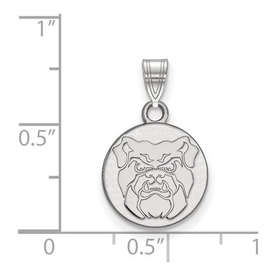 Butler University 10K White Gold Bulldog Small Pendant – view 2