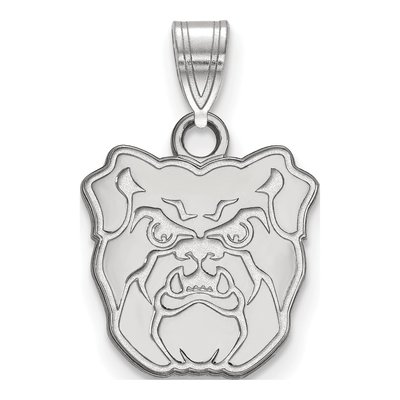 Butler University 10K White Gold Bulldog Small Pendant