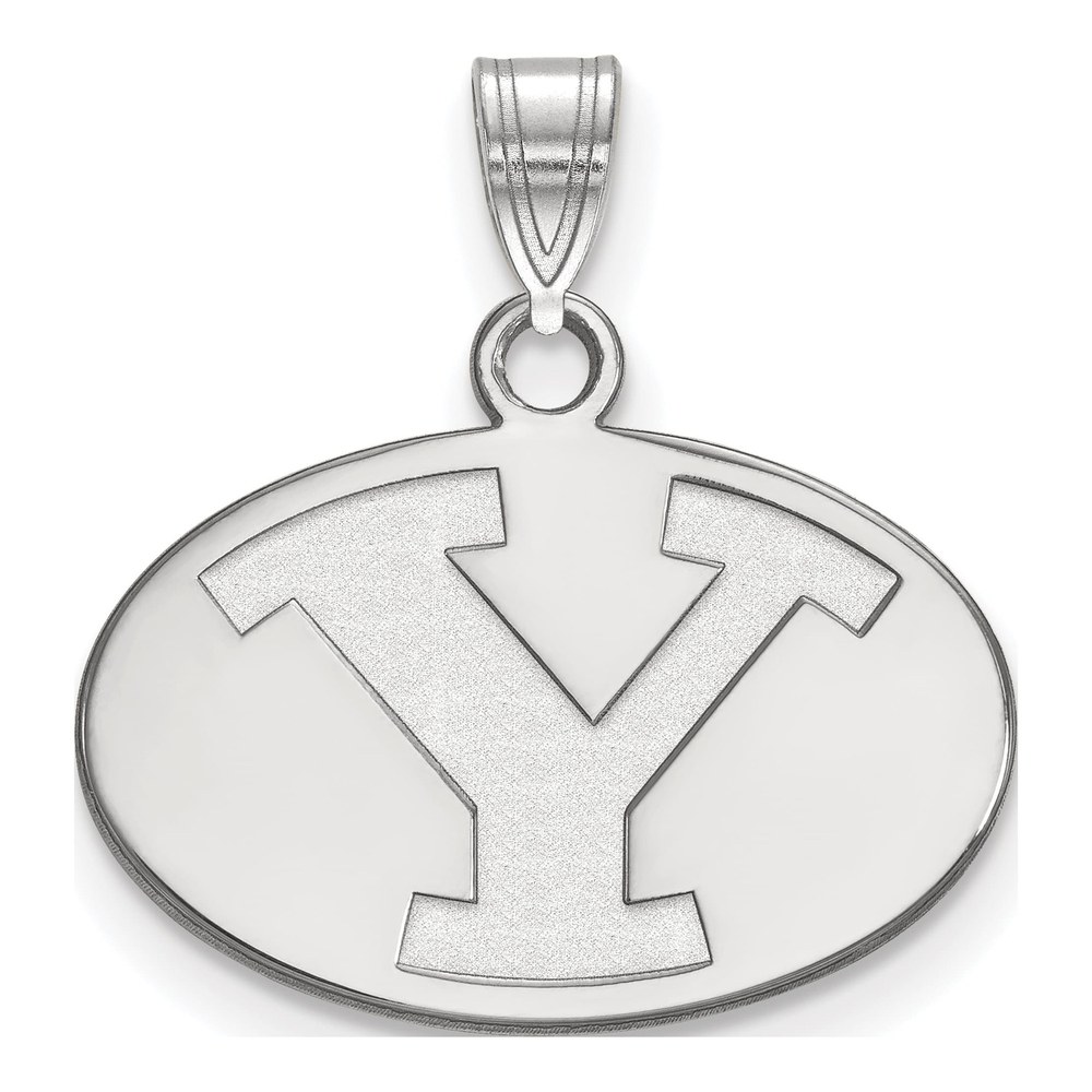 Brigham Young University 10K White Gold Small Letter Y Pendant