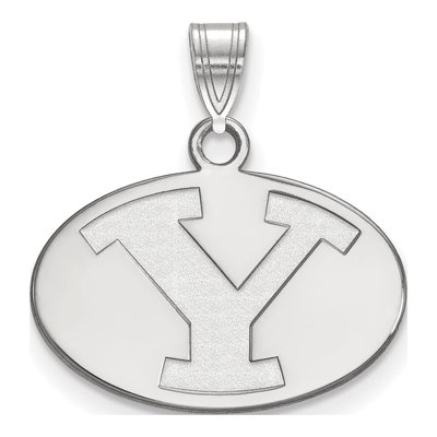 Brigham Young University 10K White Gold Small Letter Y Pendant