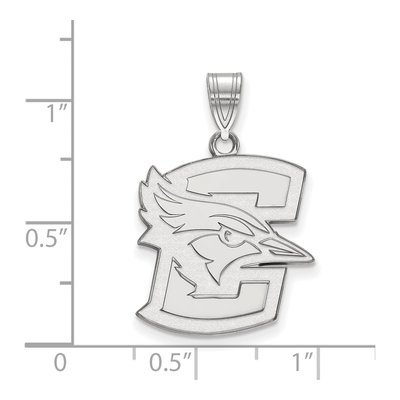 Creighton University 10K White Gold Bluejay Large Pendant – view 2