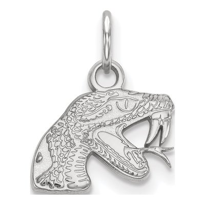 Florida A&M University 10K White Gold A&m Rattler Extra Small Pendant