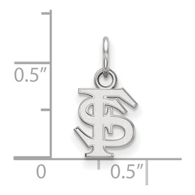 Florida State University 10K White Gold Extra Small Pendant – view 2